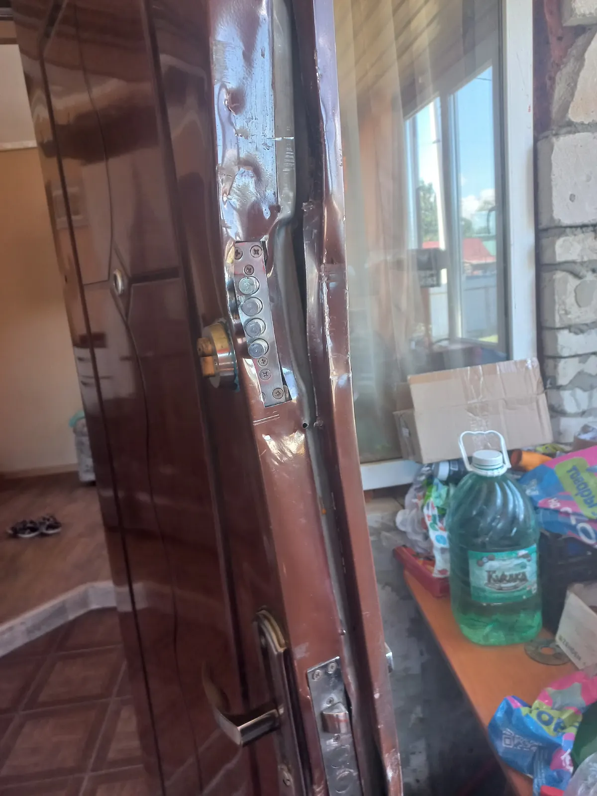 Дом Проциков после визита силовиков